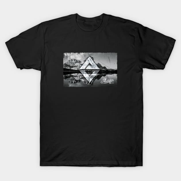 Aurver Mountain Reflection T-Shirt by Aurver